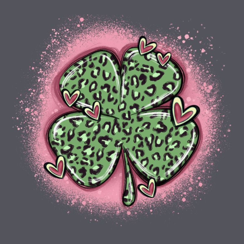 Leopard Shamrocks With Hearts Vintage Hoodie by MaliasSmallBusiness | Teevron