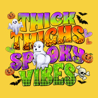 Thick Thighs And Spooky Vibes Premium Sweatshirt | Teevron