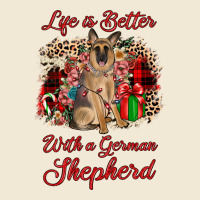 Christmas Life Is Better With A German Shepherd Ladies Tee | Teevron