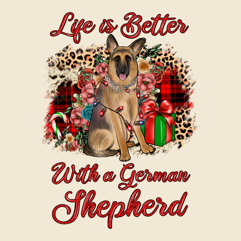 Christmas Life Is Better With A German Shepherd Ladies Tee by JahusDesignShop | Teevron