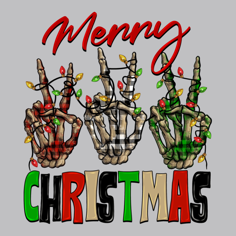 Merry Christmas Skeleton Hands Long Sleeve Tee by NancyCooperArtShop | Teevron