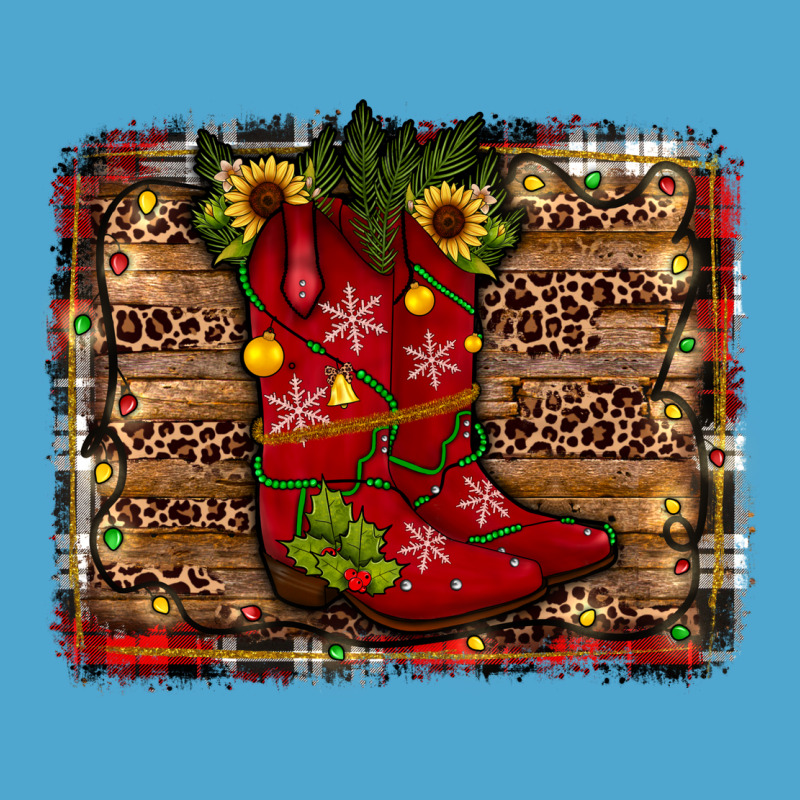 Cowboy Boots Christmas Premium Hoodie by JahusDesignShop | Teevron