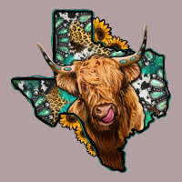 Texas Map Highland Cow Vintage Hoodie | Teevron