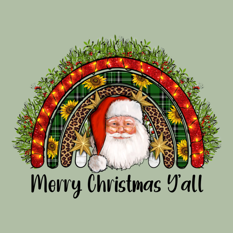 Merry Christmas Y'all Santa Rainbow Urban Heavy Tee by AdoDesignShop | Teevron