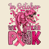 In October We Wear Pink Dinosaur Ladies Tee | Teevron