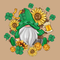 St Patrick's Day Shamrock Sunflowers Gnome Vintage Hoodie | Teevron