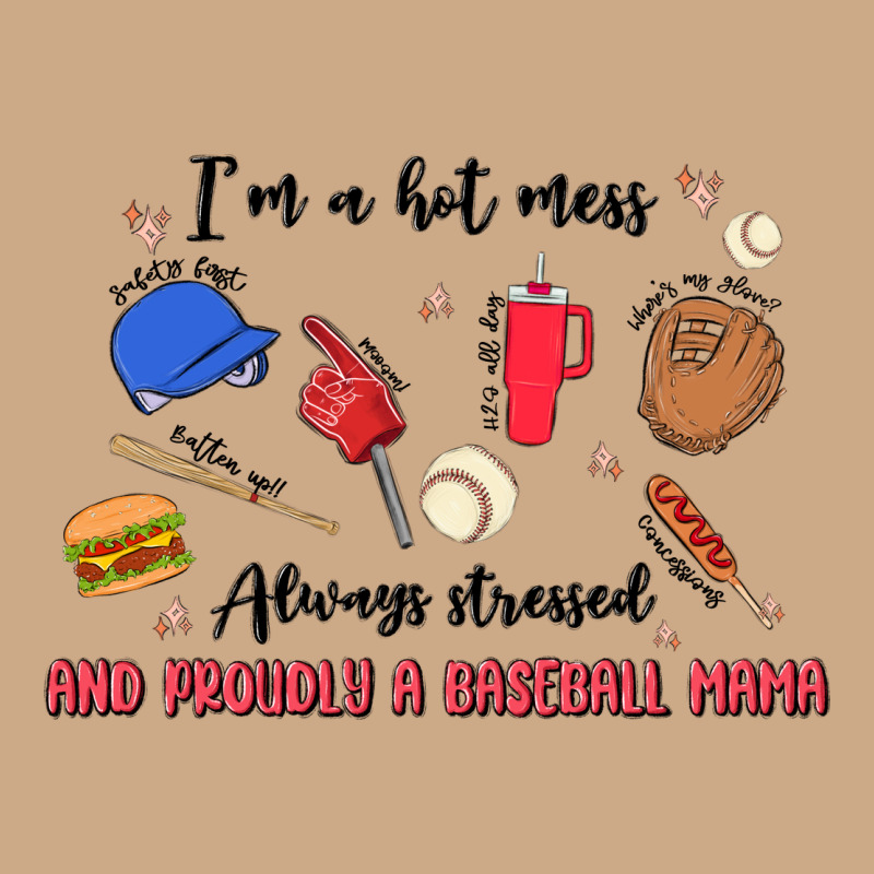 I'm A Hot Mess,always Stressed,and Proudly A Baseb Vintage Hoodie by MaliasSmallBusiness | Teevron