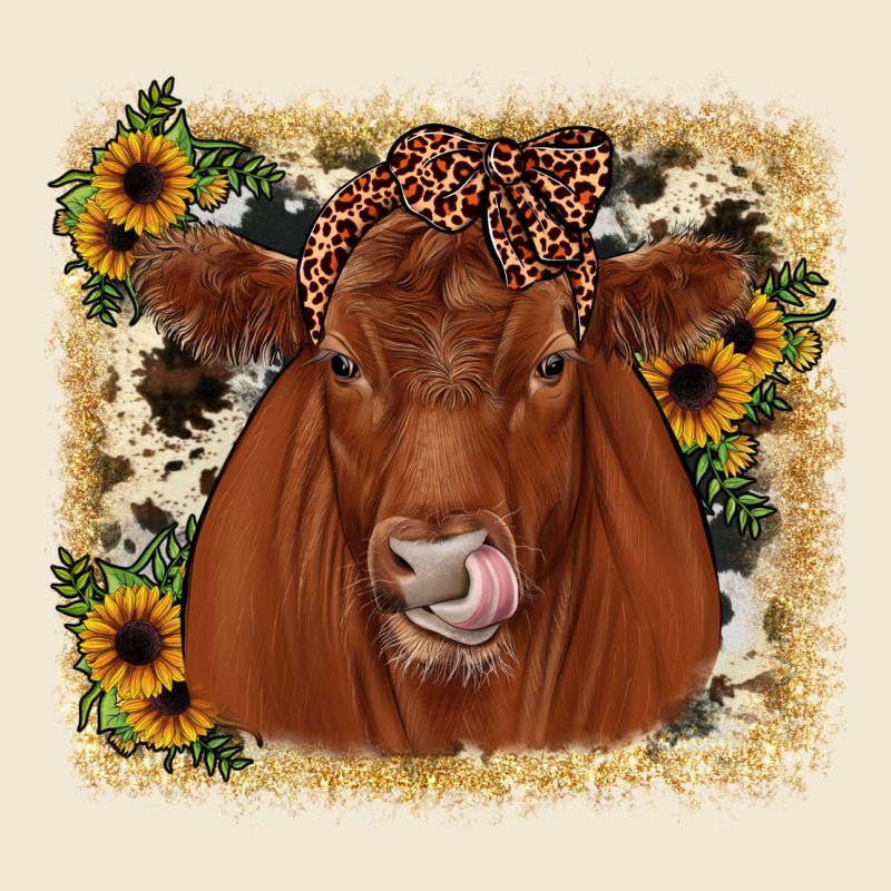 Red Angus Cowhide Sunflower Premium Tee by JahusDesignShop | Teevron