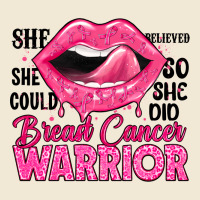 Breast Cancer Warrior Lips Ladies Tee | Teevron