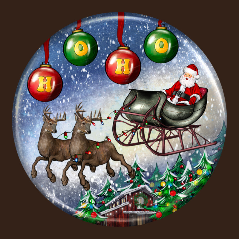 Santa Claus With Deer Christmas Ornament Heavy Core Tee by BundleAndBundleShop | Teevron