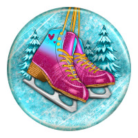 ice skate christmas ornament | Teevron