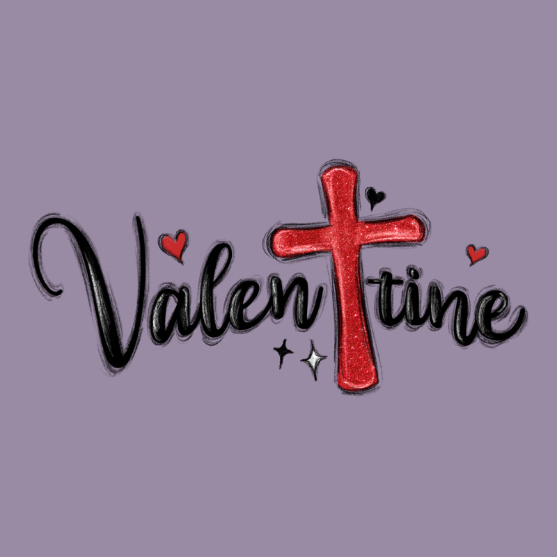 Valentine Cross Glitter Classic Tee by MaliasSmallBusiness | Teevron