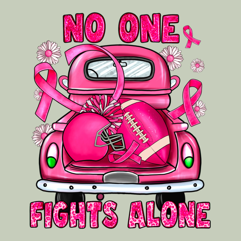 Breast Cancer No One Fights Alone Truck Football Ladies Tee by JahusDesignShop | Teevron