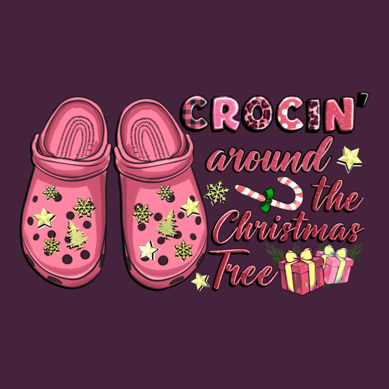 Pink Christmas Crocin' Around The Christmas Tree Long Sleeve Tee by NancyCooperArtShop | Teevron