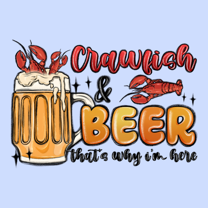 Crawfish And Beer That's Why I'm Here Urban Heavy Tee by MaliasSmallBusiness | Teevron
