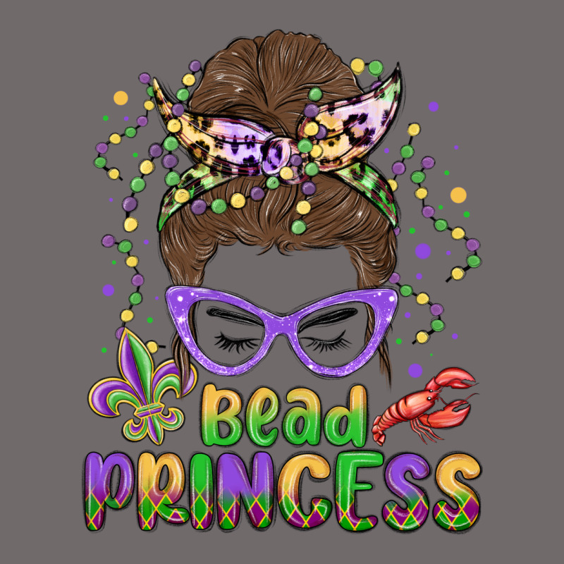 Bead Princess Messy Bun Mardi Gras Urban Heavy Tee by MaliasSmallBusiness | Teevron