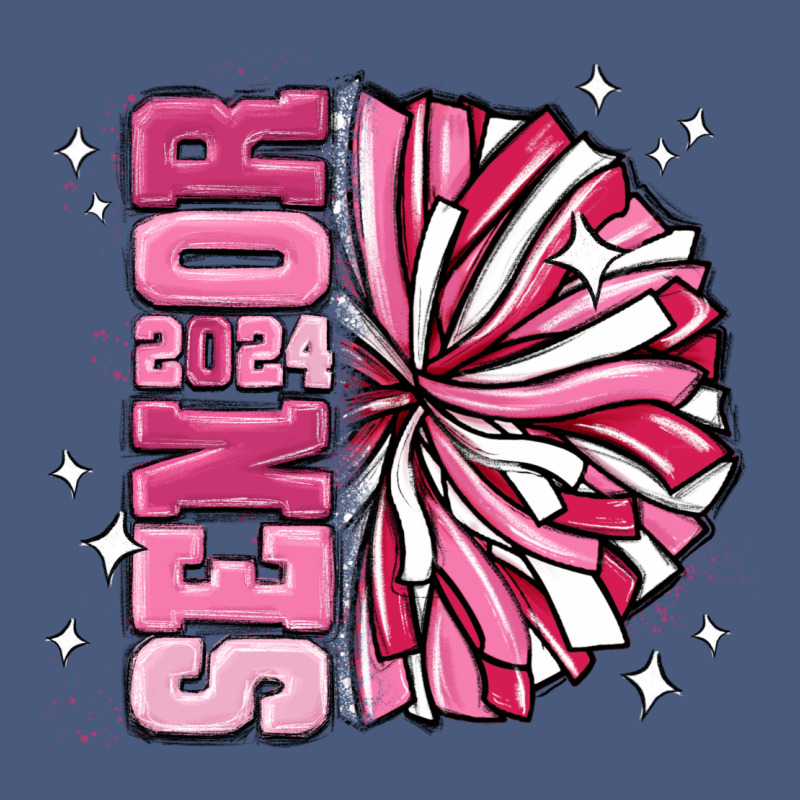 Senior 2024 Pink Cheer Vintage Hoodie by MaliasSmallBusiness | Teevron