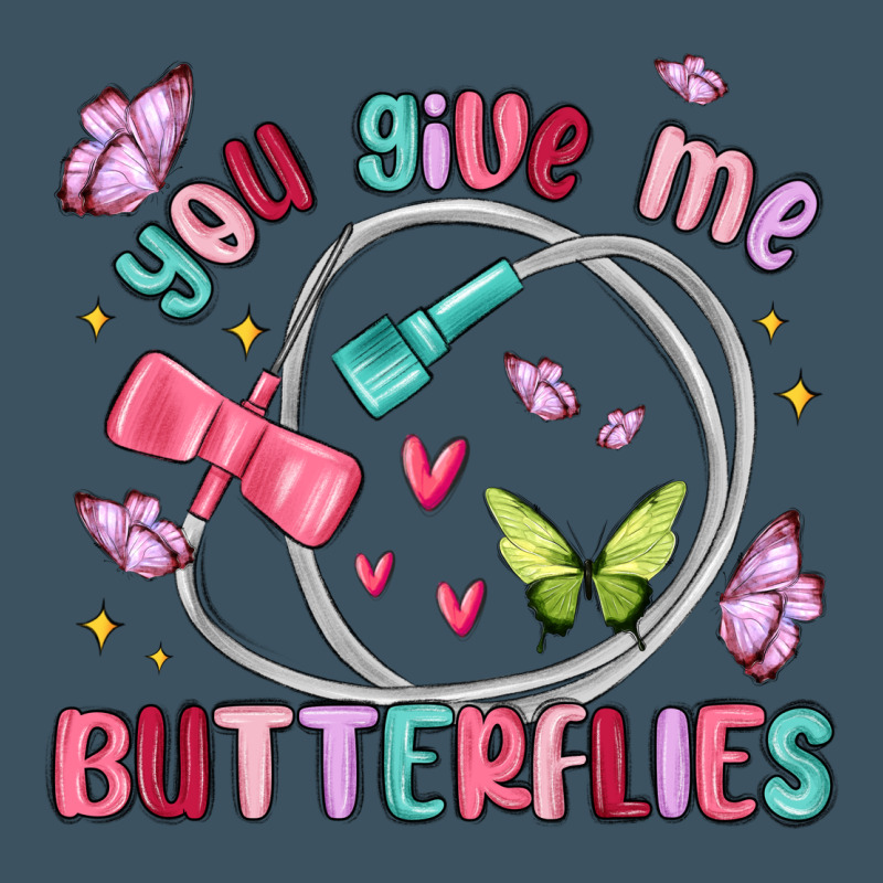 You Give Me Butterflies Urban Heavy Tee by MaliasSmallBusiness | Teevron