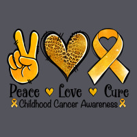 Peace Love Cure Childhood Cancer Vintage Hoodie | Teevron