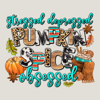 Stressed Depressed Pumpkin Spice Obsessed Heavy Core Tee | Teevron