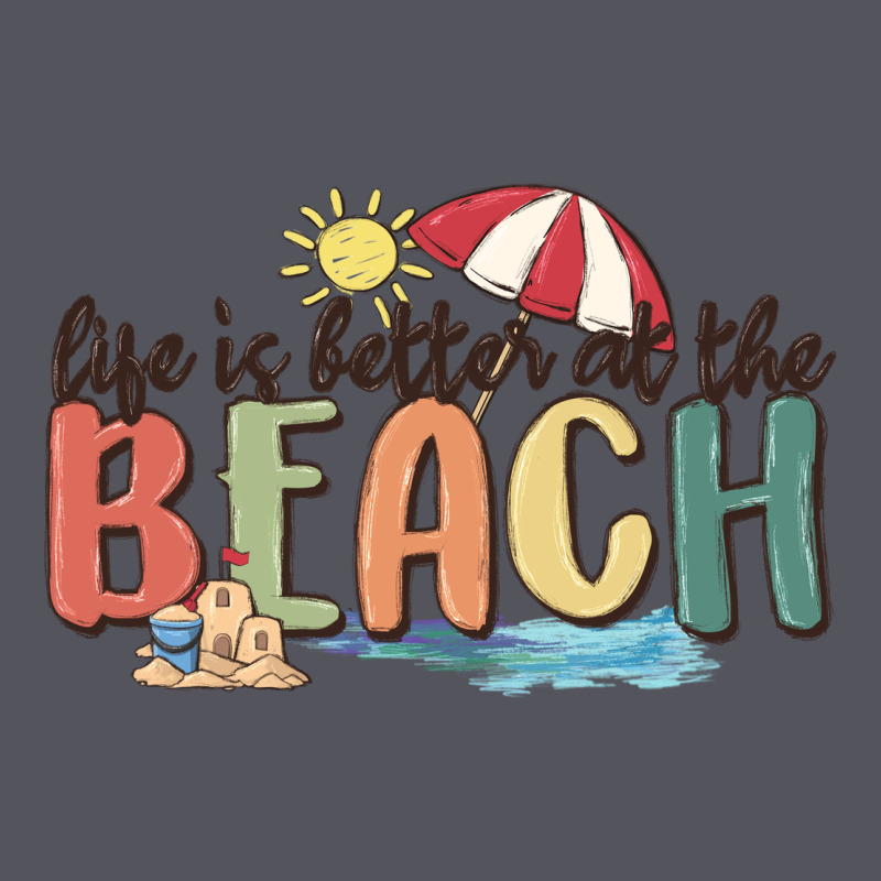 Life Is Better At The Beach Vintage Hoodie by MaliasSmallBusiness | Teevron