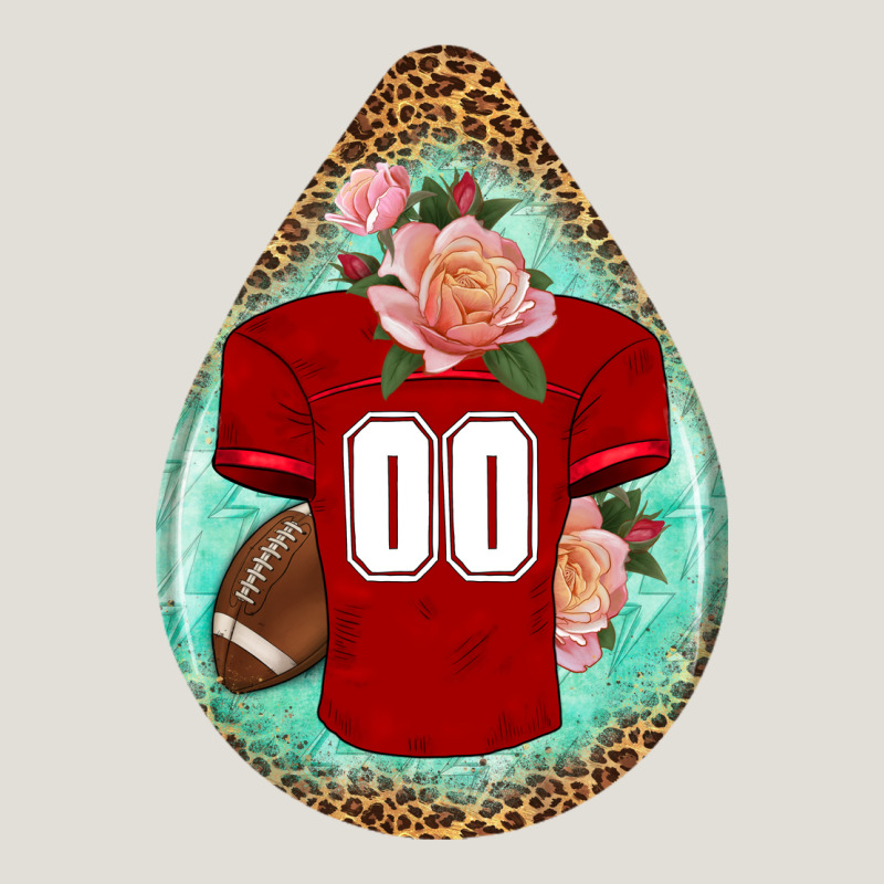 American Football And Western Roses Teardrop Heavy Core Tee by BundleAndBundleShop | Teevron