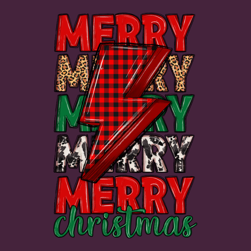 Merry Christmas Lightning Bolt Long Sleeve Tee by MaliasSmallBusiness | Teevron