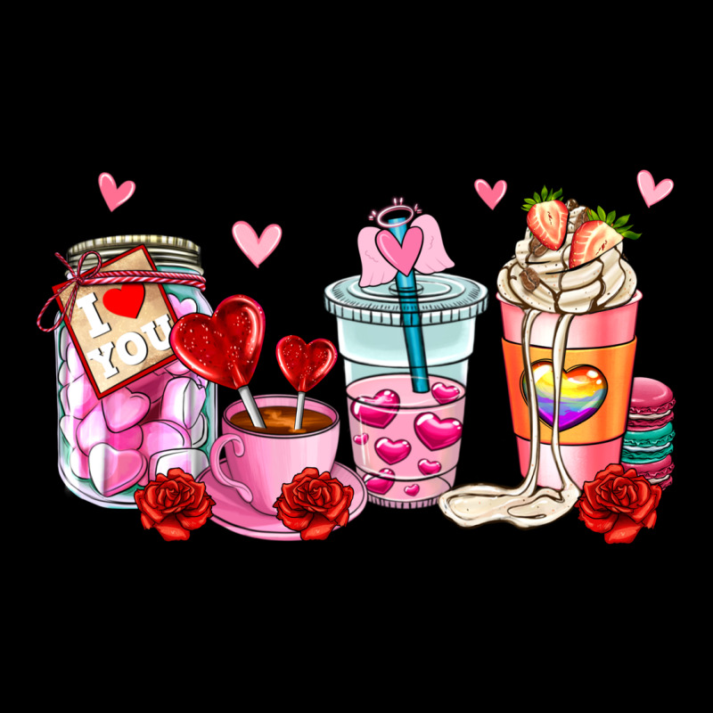 Valentines Day Coffee Cup Ladies Tee by AdoDesignShop | Teevron