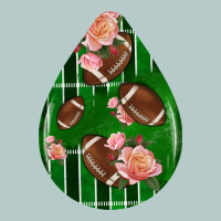 American Football And Western Roses Teardrop Heavy Core Tee | Teevron
