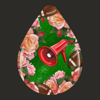American Football And Western Roses Teardrop Heavy Core Tee | Teevron