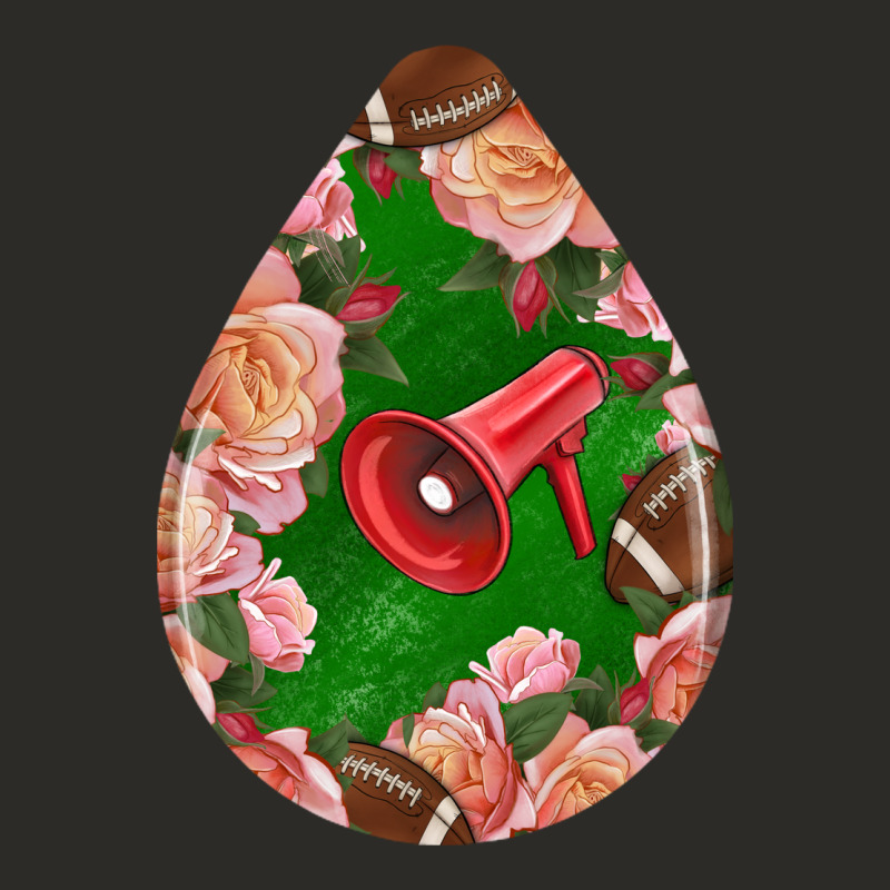 American Football And Western Roses Teardrop Heavy Core Tee by BundleAndBundleShop | Teevron