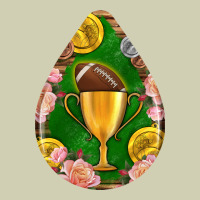American Football And Western Roses Teardrop Heavy Core Tee | Teevron