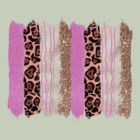 Pink Glitter Leopard Brushstroke Background Classic Tee | Teevron