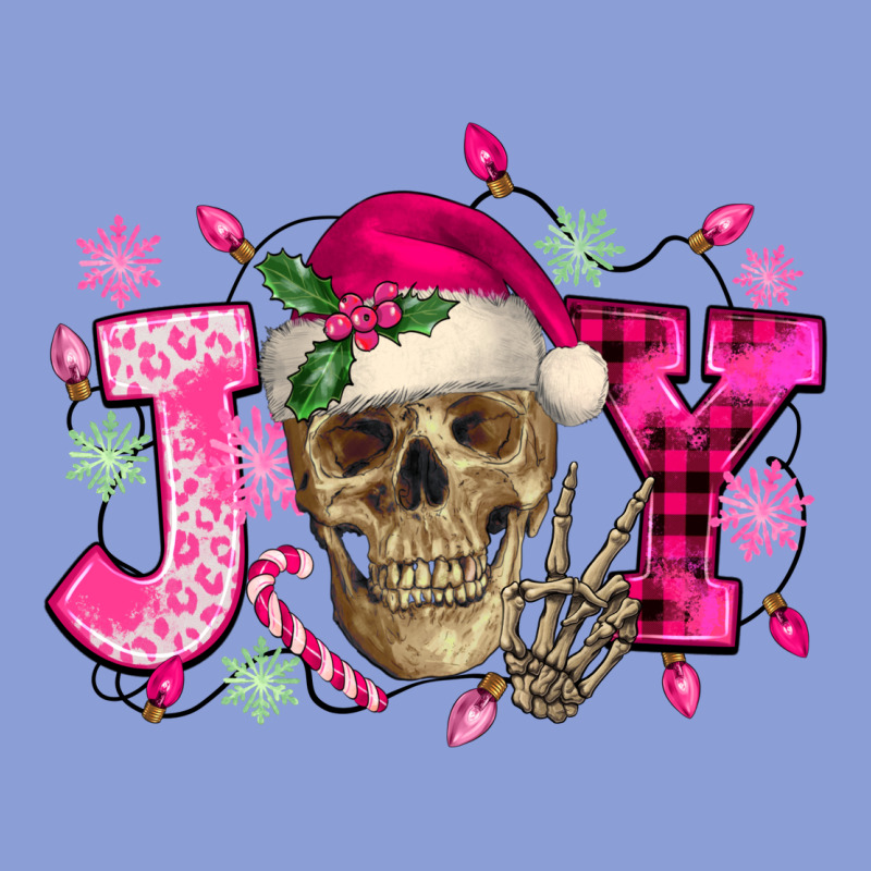 Pink Christmas Joy Skeleton Long Sleeve Tee by NancyCooperArtShop | Teevron