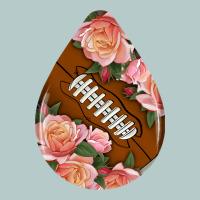 American Football And Western Roses Teardrop Heavy Core Tee | Teevron