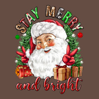 Stay Merry And Bright Christmas With Santa Long Sleeve Tee | Teevron