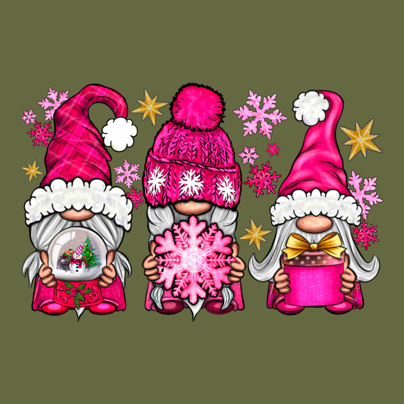 Pink Christmas Winter Gnomes Long Sleeve Tee by NancyCooperArtShop | Teevron