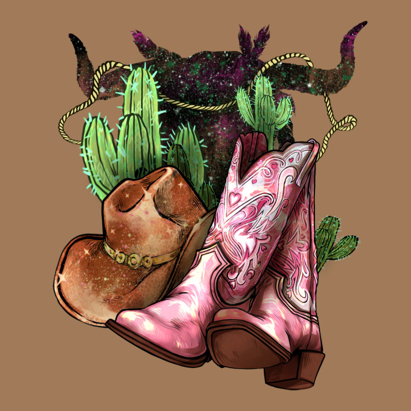 Cowgirl Boots Hat Horns Cactus Classic Tee by NancyCooperArtShop | Teevron
