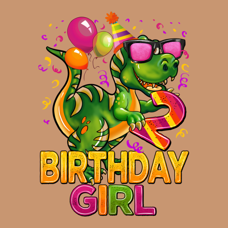 2rd Birthday Girl T Rex Pink Heavyweight Hoodie by CowGirlArtShop | Teevron