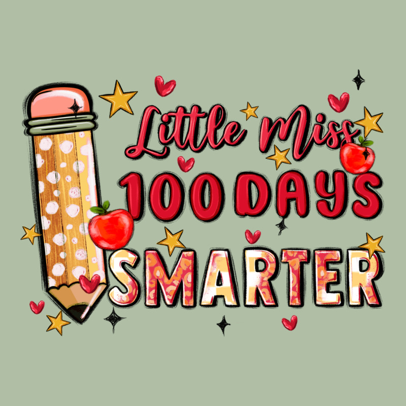Little Miss 100 Days Smarter Urban Heavy Tee by MaliasSmallBusiness | Teevron