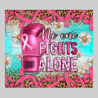 Breast Cancer  No One Fıghts Alone Tumbler Premium Tee | Teevron