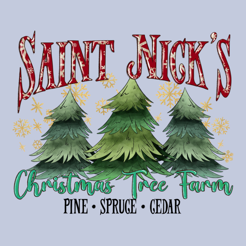 Saint Nick's Christmas Tree Farm Long Sleeve Tee by MaliasSmallBusiness | Teevron