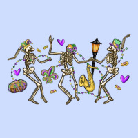 Dancing Skeletons Mardi Gras Urban Heavy Tee | Teevron