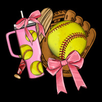 Softball Coquette Bow Ladies Tee | Teevron