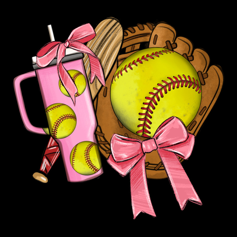 Softball Coquette Bow Ladies Tee by JahusDesignShop | Teevron