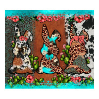 Easter Bunny's Leopard Cowhide Cactus Premium Tee | Teevron