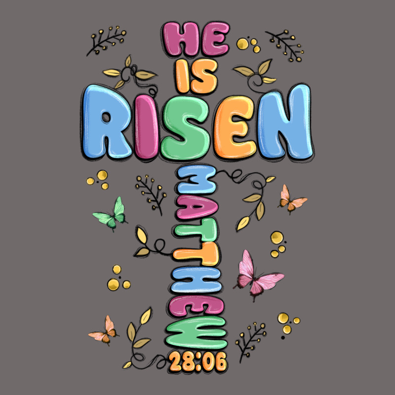 He Is Risen Cross Urban Heavy Tee by MaliasSmallBusiness | Teevron