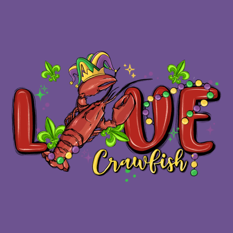 Mardi Gras Love Crawfish Vintage Tee by MaliasSmallBusiness | Teevron