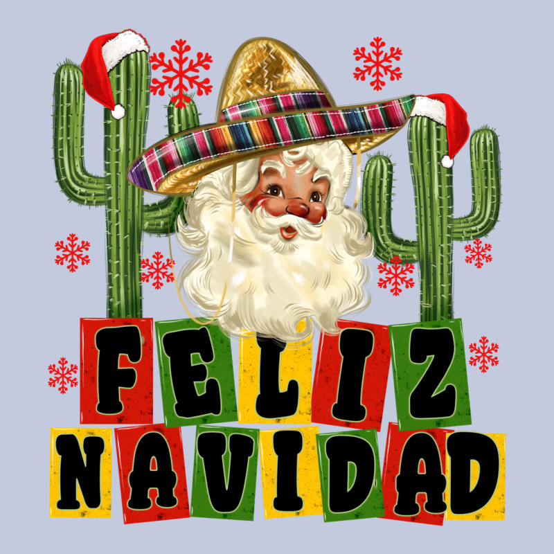 Feliz Navidad Mexican Santa Long Sleeve Tee by MaliasSmallBusiness | Teevron