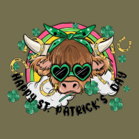 St. Patrick's Day Highland Cow Vintage Hoodie | Teevron